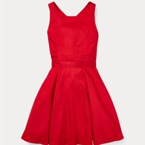 Polo by Ralph Lauren Red Sleeveless Fit-and-Flare Dress